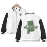 Alabama Varsity Jacket for Kids Baseball Jacket Letterman Jacket Cotton Jacket