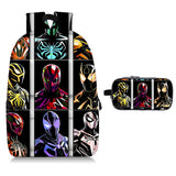 Spiderman 17" Backpack Allover Print School Backpack with Pencil Case 2 Pieces Combo 2024 New Merch Ideal Gift