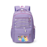 Girls' Princess 17" Nylon School Backpack Fashion Waterproof Backpack with Multiple Pockets