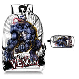 Venom 17" Backpack Allover Print School Backpack with Pencil Case 2 Pieces Combo 2024 New Merch Ideal Gift