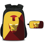 Kids' Iron Man School Backpacks with Pencil Case 2 Pieces Set Gift for Kids