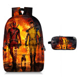 Deadpool and Wolverine 17" Backpack Allover Print School Backpack with Pencil Case 2 Pieces Combo