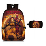 Deadpool and Wolverine 17" Backpack Allover Print School Backpack with Pencil Case 2 Pieces Combo