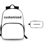 Customized 15" Backpack with Pencil Case Kids' School Merch 2 Pieces Combo