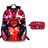 Deadpool & Wolverine 15" Backpack with Pencil Case Kids' School Merch 2 Pieces Combo