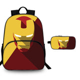 Iron Man 15" Backpack with Pencil Case Kids' School Merch 2 Pieces Combo