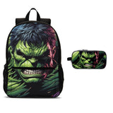 Kids' HULK 18" USB School Backpack with Pencil Case 2 Pieces Combo