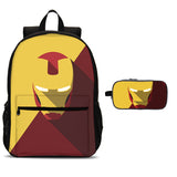 Kids' Iron Man 18" USB School Backpack with Pencil Case 2 Pieces Combo