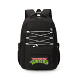 Girls' Ninja Turtle 17" Nylon School Backpack Fashion Waterproof Backpack with Multiple Pockets