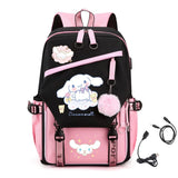 Cinnamoroll Kid's 17 inches School Backpack with USB Charging Port