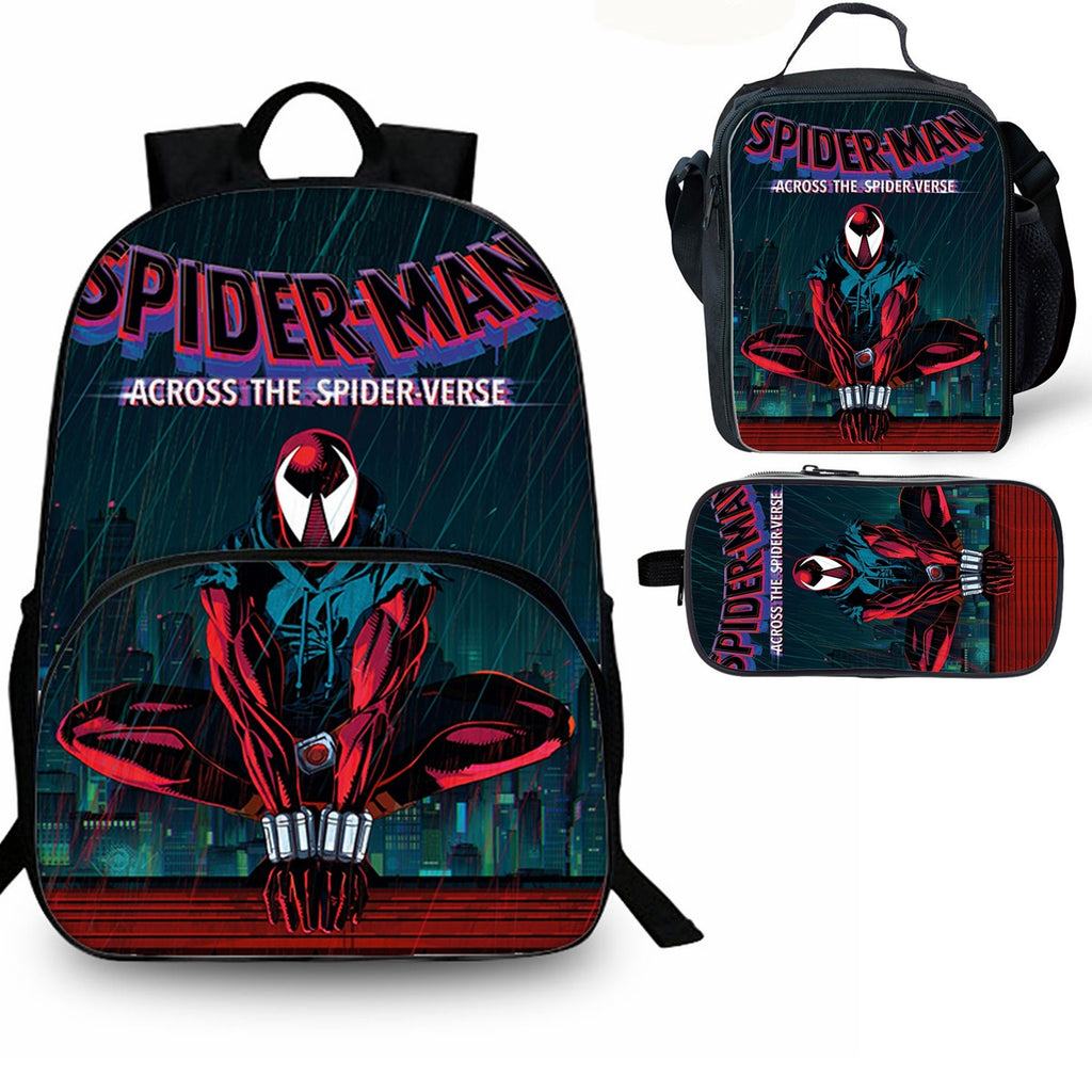 Spider-Man Across the Spider-Verse 3 Pieces Combo 15 inches Backpack –  ILYBAG