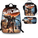 Star Wars Outlaws 15 inches School Backpack Lunch Bag Pencil Case