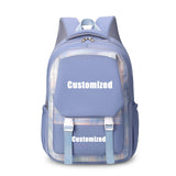 Customized Girl's Nylon School Backpack 17" Backpack Waterproof Multiple Pockets