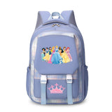 Princess Girl's Nylon School Backpack 17" Backpack Waterproof Multiple Pockets