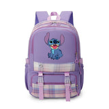Girls' Stitch 17" Nylon School Backpack Waterproof Backpack with Multiple Pockets