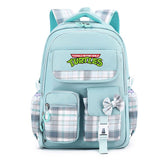 Girl's Ninja Turtle 17" School Backpack Multiple Front Pockets Fashion Backpack Kid's Gift