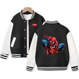 Spiderman Varsity Jacket for Kids Baseball Jacket Letterman Jacket Cotton Jacket
