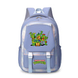 Ninja Turtle Girl's Nylon School Backpack 17" Backpack Waterproof Multiple Pockets
