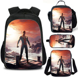 Kids' Spider-Man School Backpacks with Lunch Bag Shoulder Bag Pencil Case 4 Pieces Set 2024 New Merch