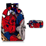 Spiderman 17" Backpack Allover Print School Backpack with Pencil Case 2 Pieces Combo 2024 New Merch Ideal Gift