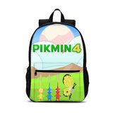 Pikmin 4 Kids 18 inches Backpack School Bag for Kids Large Capacity
