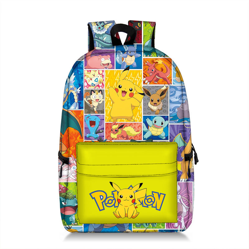 Pokemon Game Peripheral School Bag Backpack Computer Bag Schoolbag Boys  Girls Anime Cartoon School Bag Mochila - AliExpress